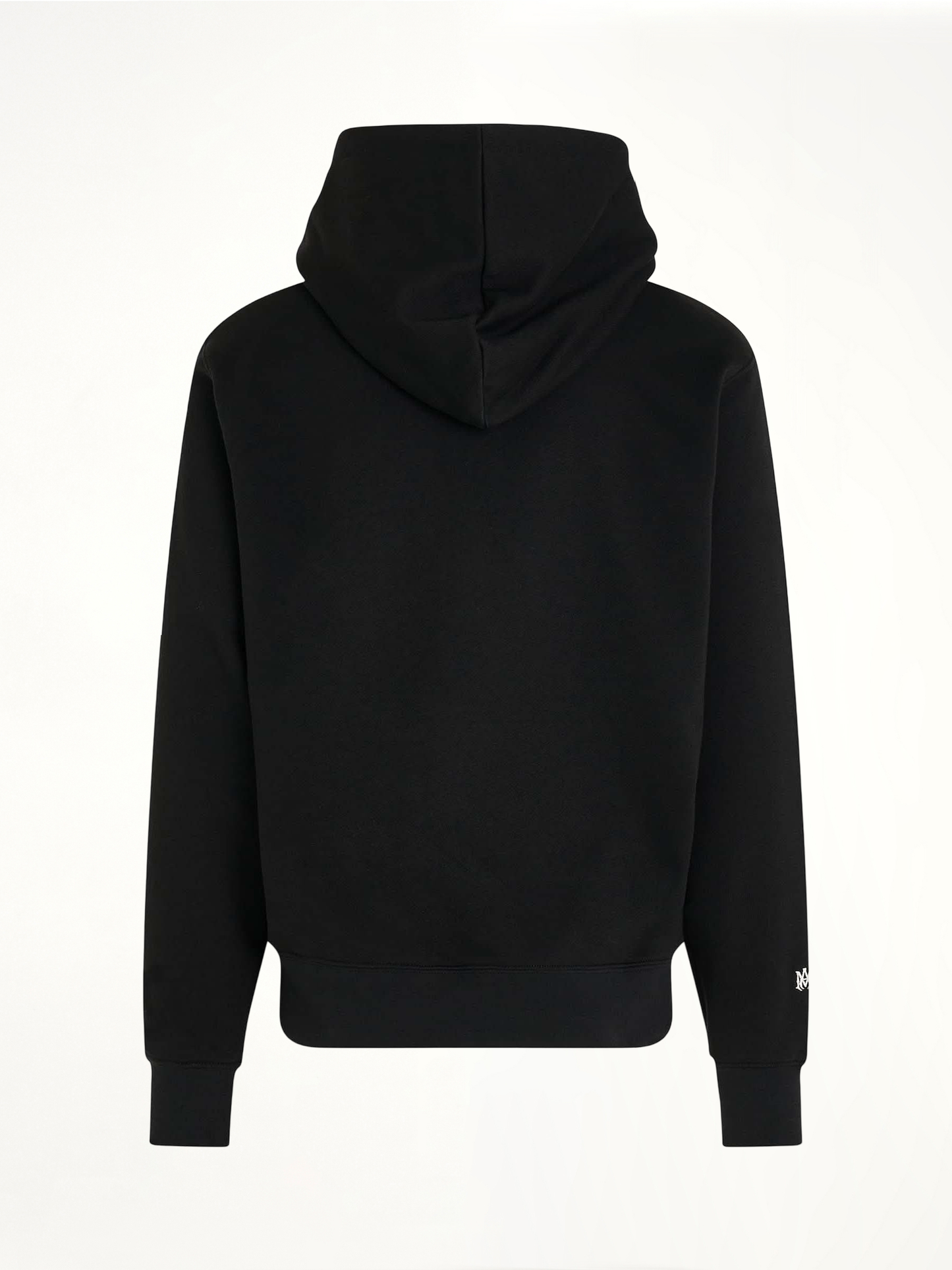 Staggered Logo Hoodie in Black
