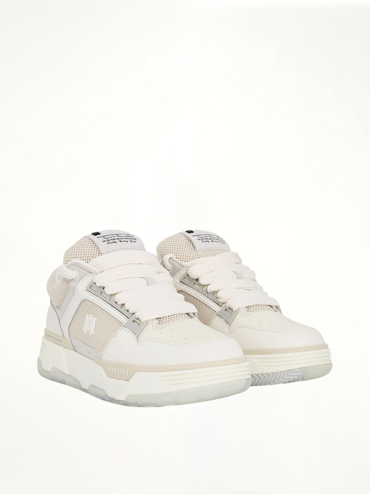MA-1 Sneaker in Alabaster Front View | AMIRI