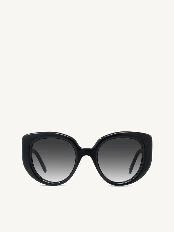 Loewe LW40100I 4901B Butterfly Sunglasses in Acetate Black