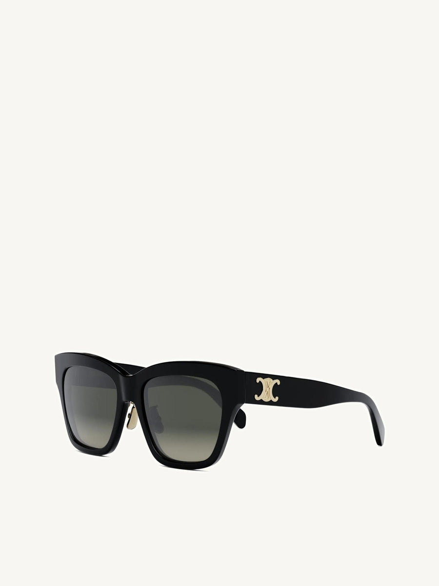Celine CL40253F 5501F Cat Eye Acetate Sunglasses in Black