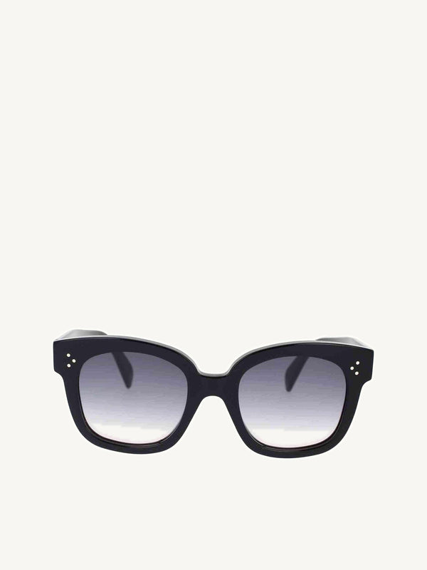 Celine CL4002UN 5401B Round Sunglasses in Shiny Black