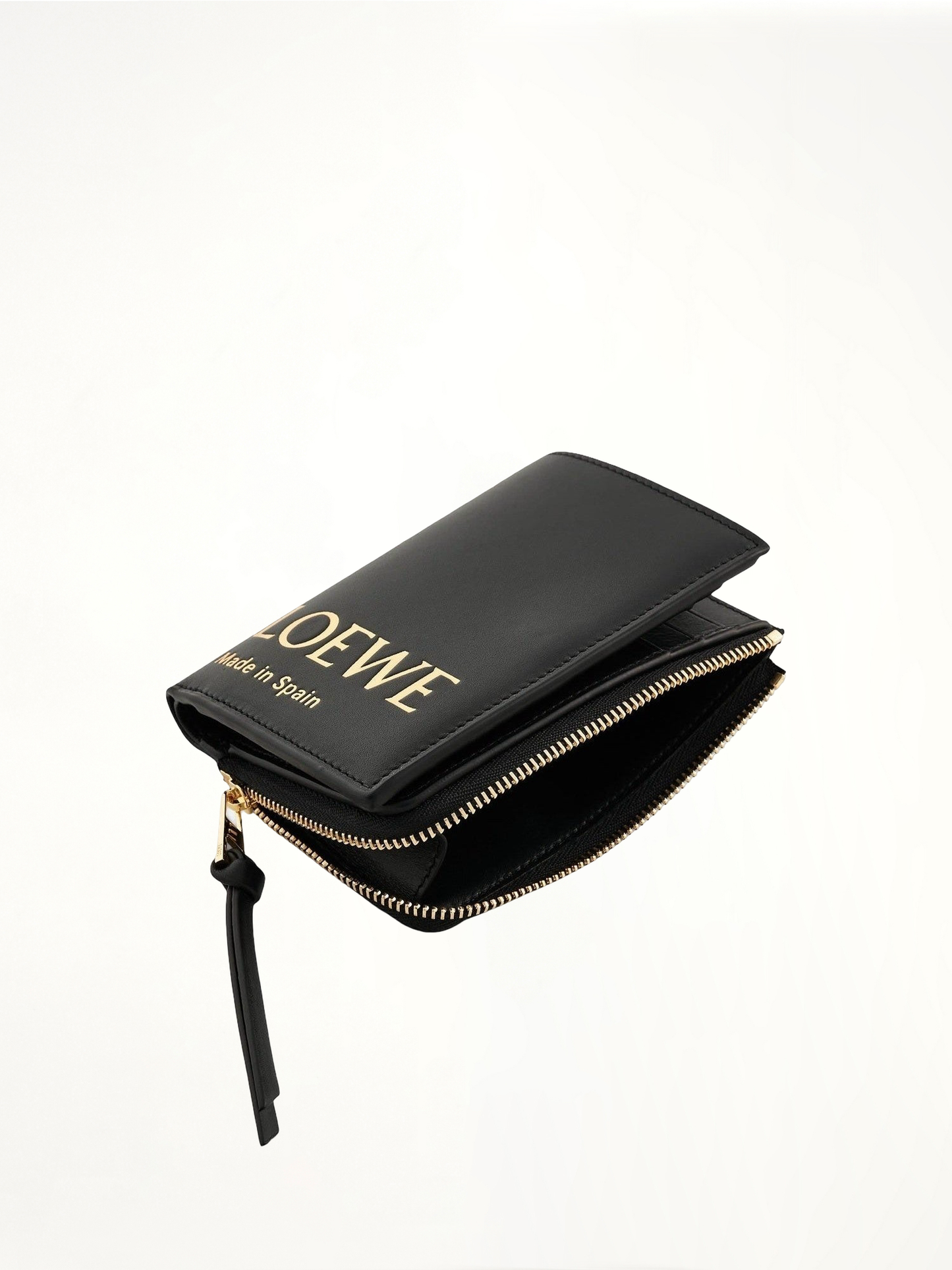 Loewe Embossed Slim Zip Wallet in Black