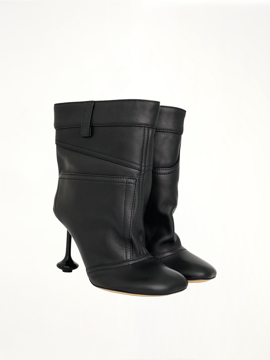 Toy Ankle Boot 90cm in Black Front View | LOEWE