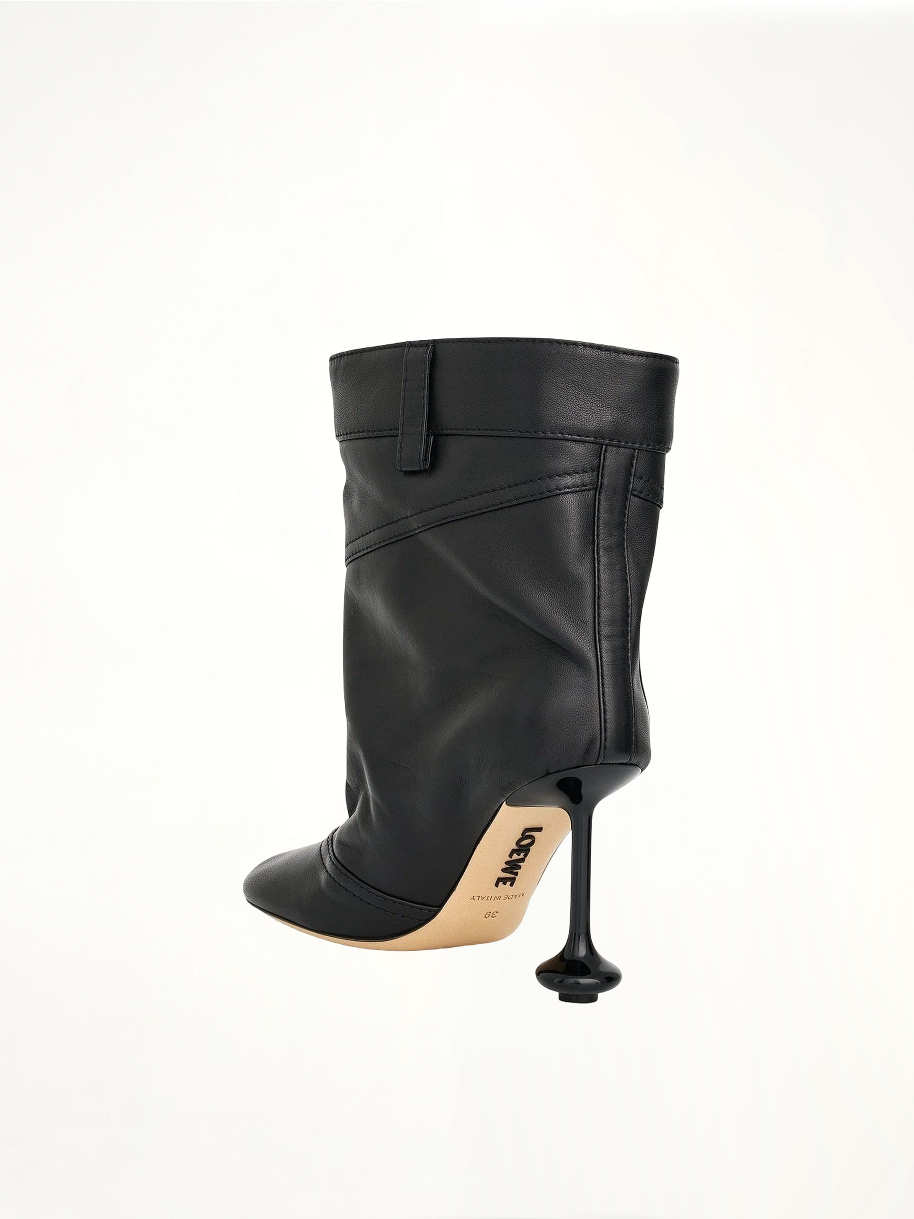 Toy Ankle Boot 90cm in Black Back View | LOEWE