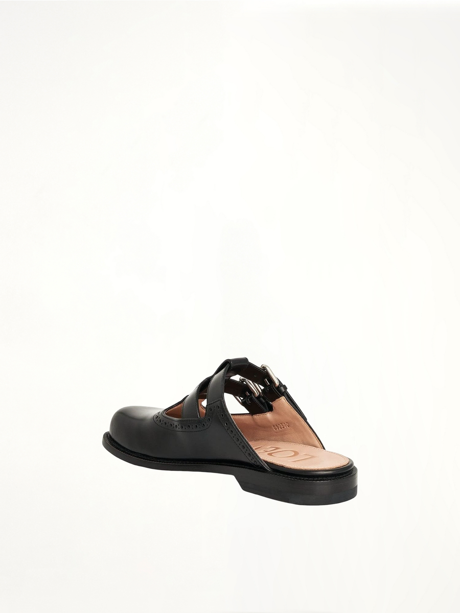 Campo Mary Jane Mule in Black Back View | LOEWE