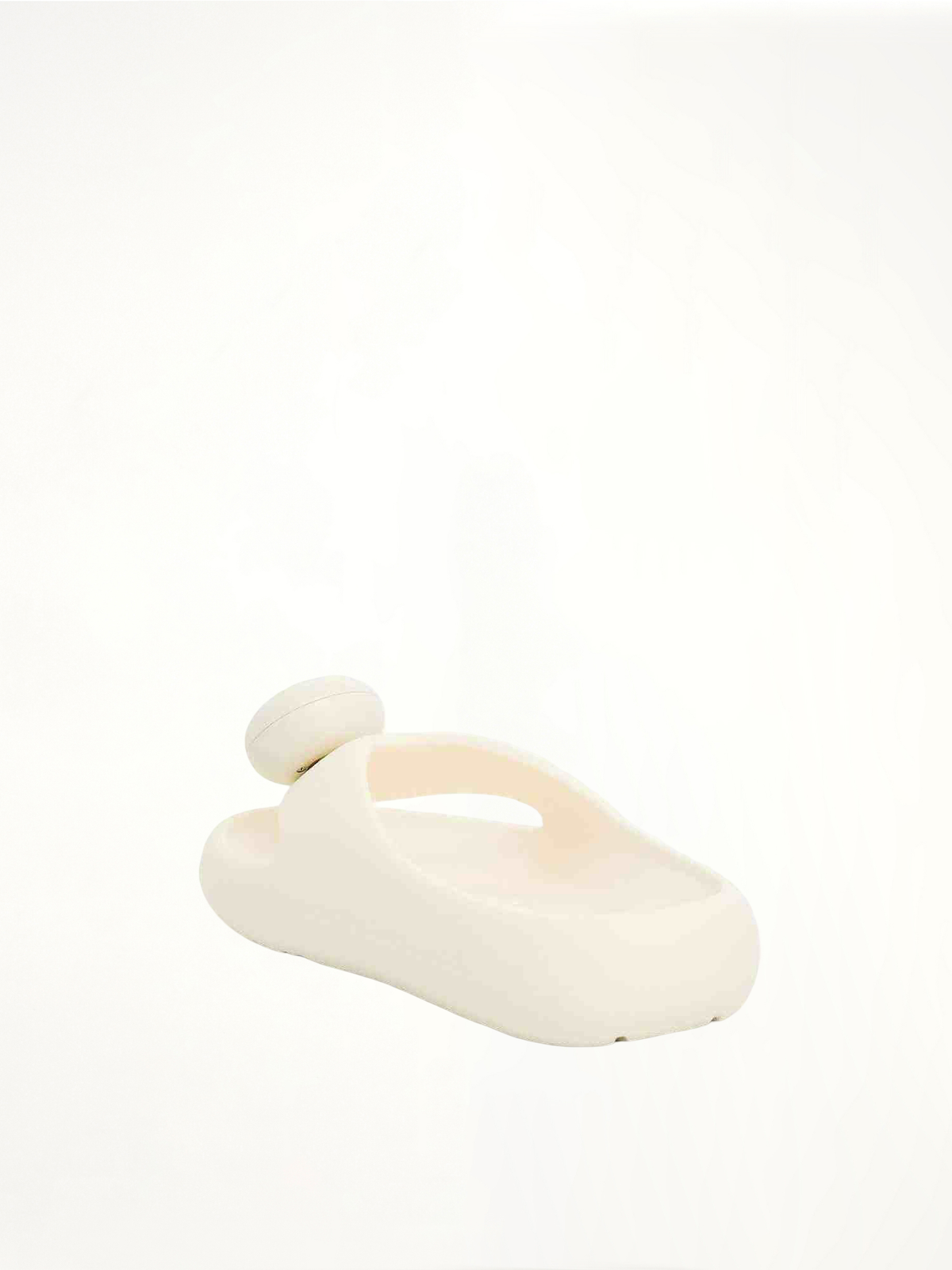 Foam Thong Slide in White Back View | LOEWE