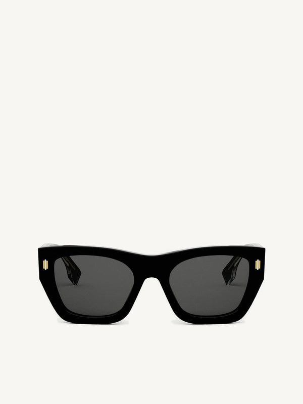 Fendi FE40101F 5301A Acetate Sunglasses in Black