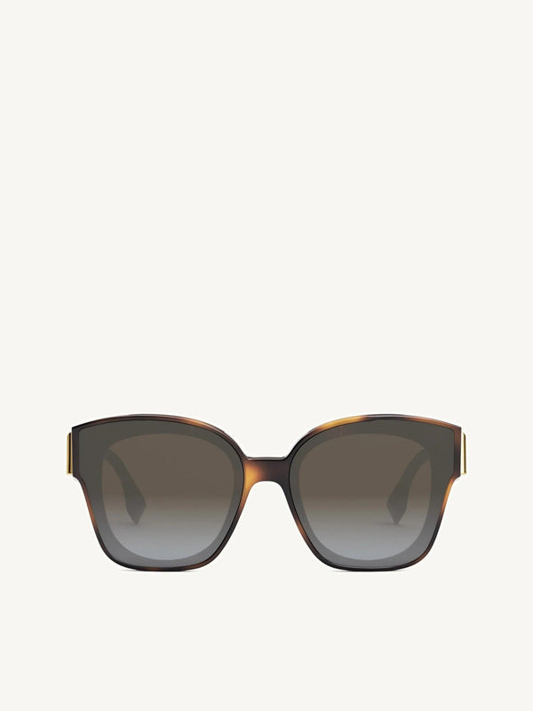 Fendi FE40098F 6553B Cat Eye Sunglasses in Havana