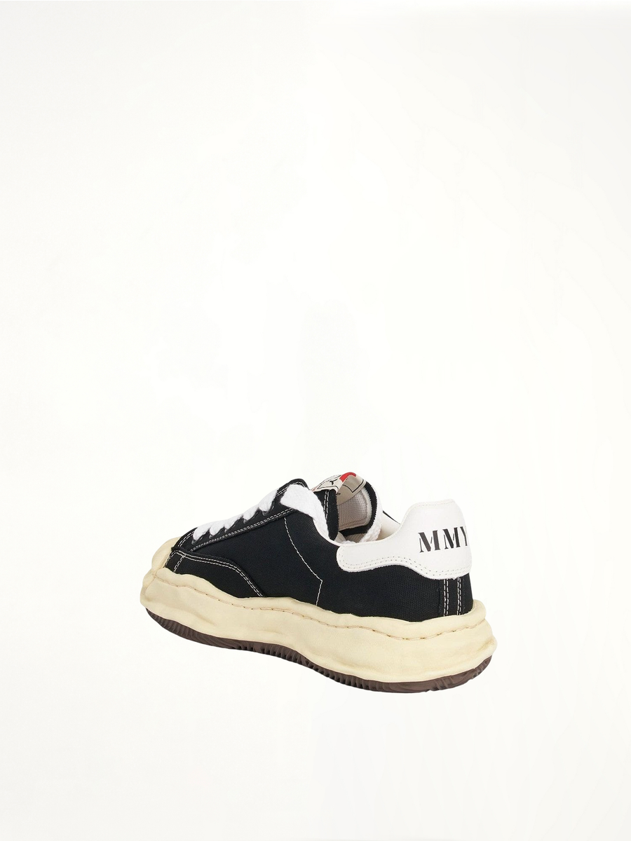 Blakey OG Vintage Sneaker in Black/White Back View | MAISON MIHARA YASUHIRO