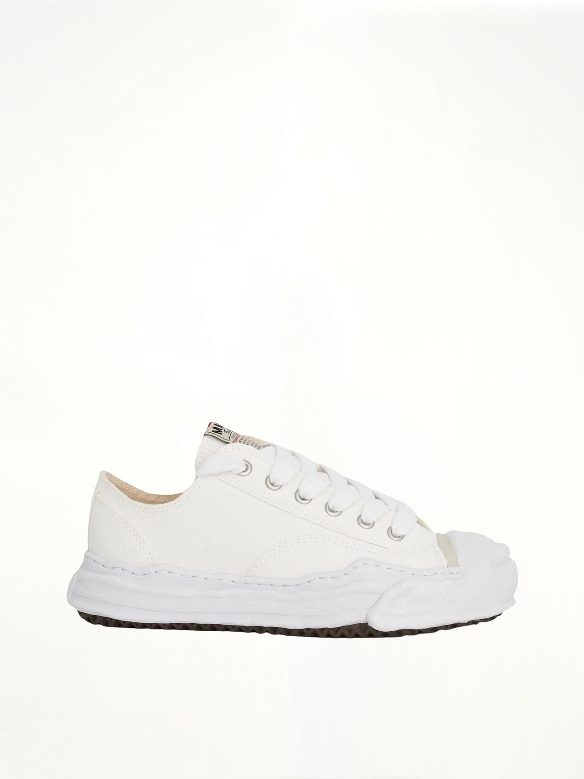 Hank OG Sneaker in White Side View | MAISON MIHARA YASUHIRO