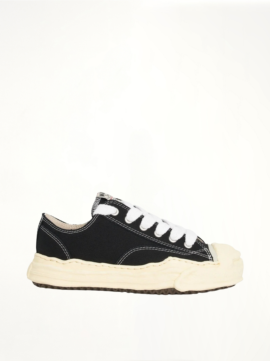 Hank OG Vintage Sneaker in Black/White Side View | MAISON MIHARA YASUHIRO