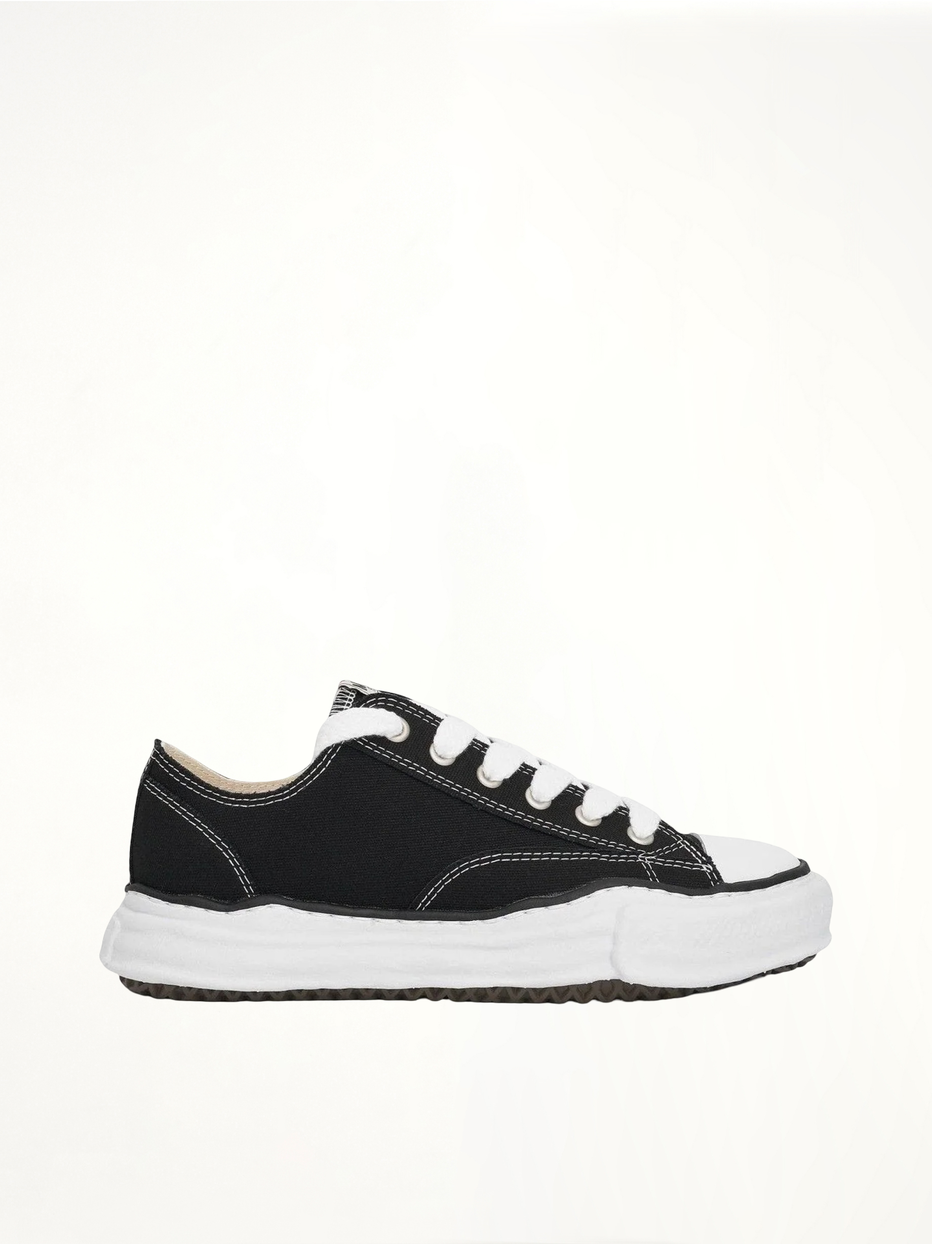 Peterson OG Sneaker in Black/White Side View | MAISON MIHARA YASUHIRO