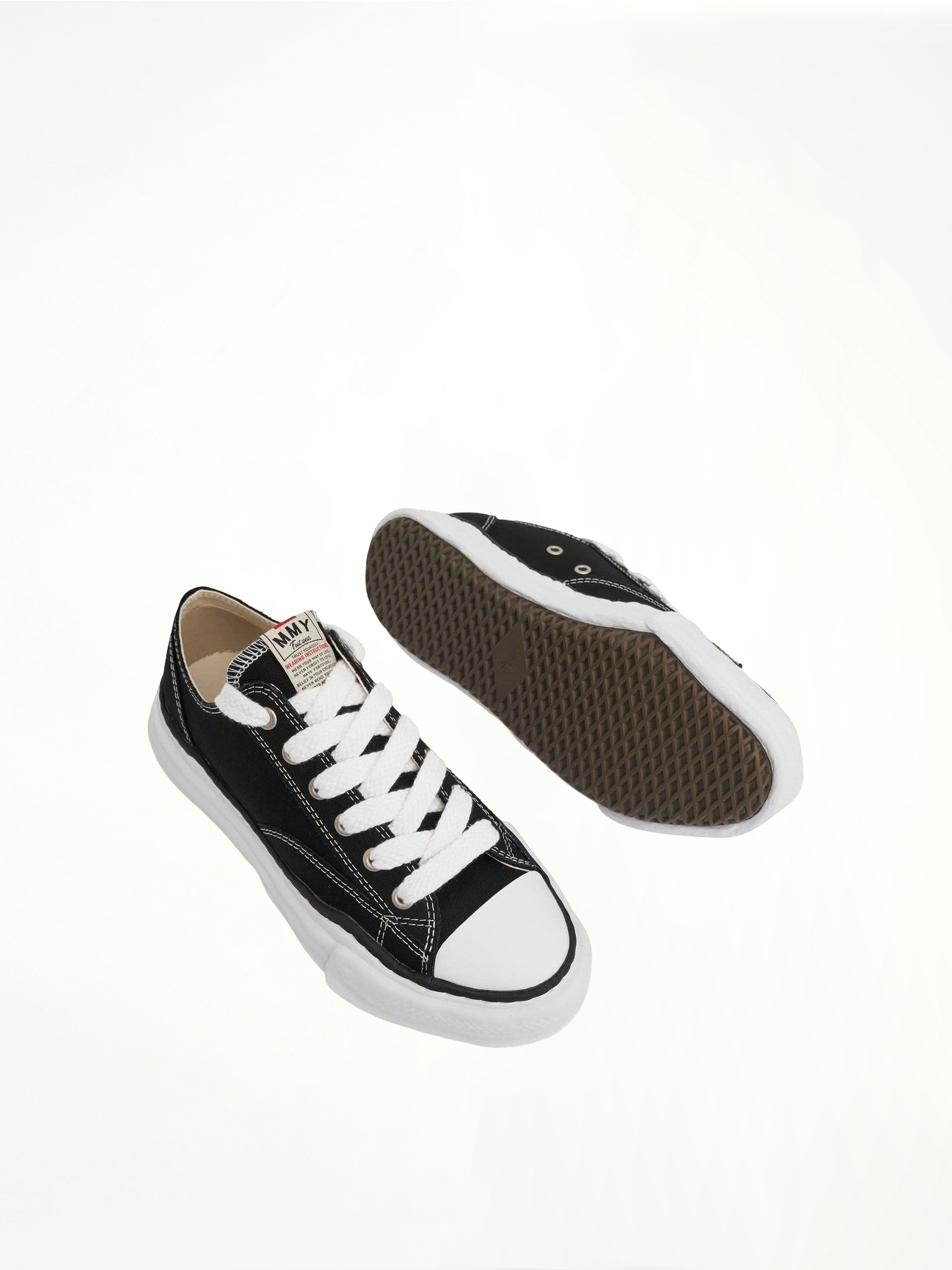 Peterson OG Sneaker in Black/White Top View | MAISON MIHARA YASUHIRO