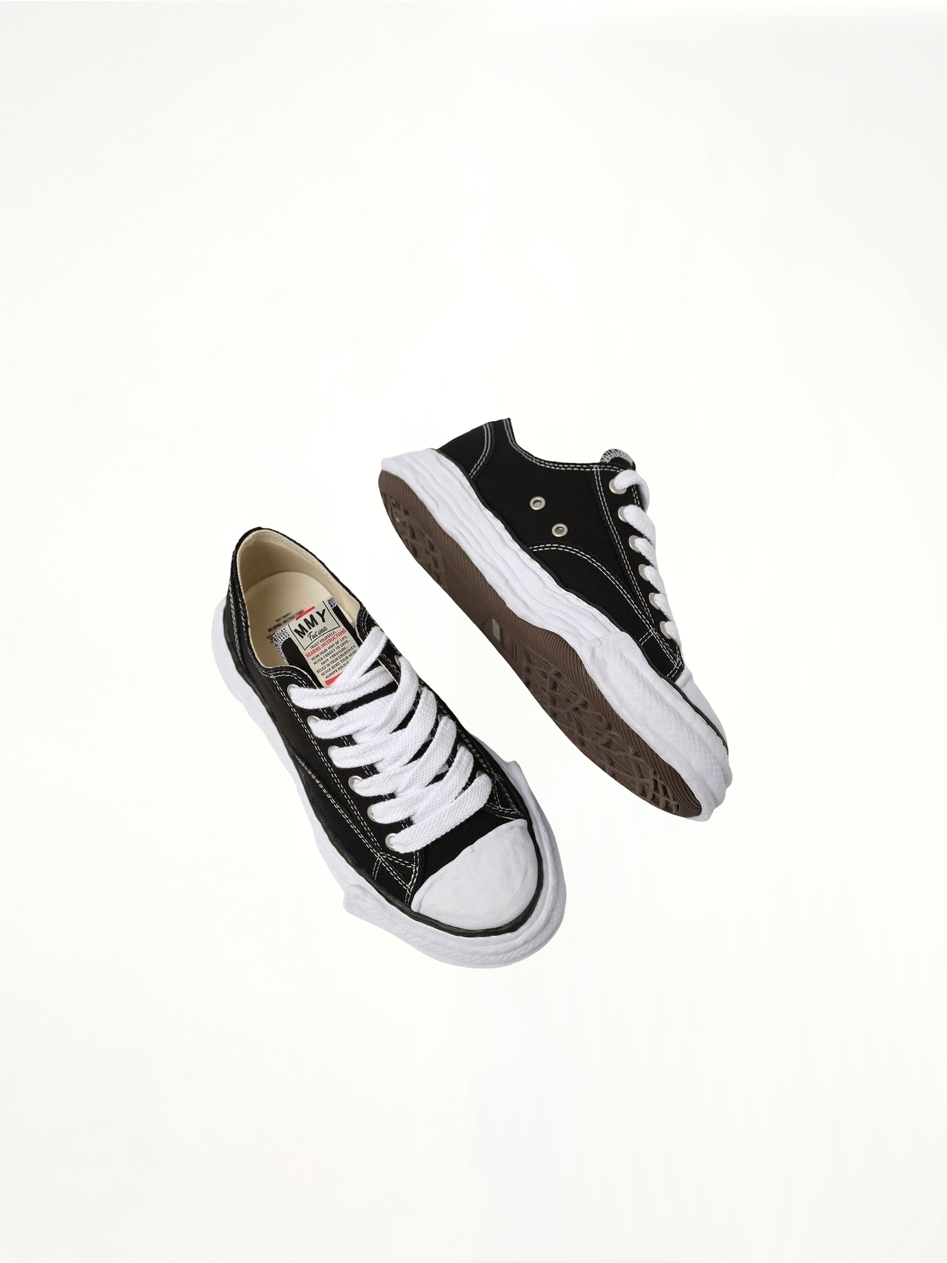 Peterson 23 OG Sneaker in Black/White Top View | MAISON MIHARA YASUHIRO