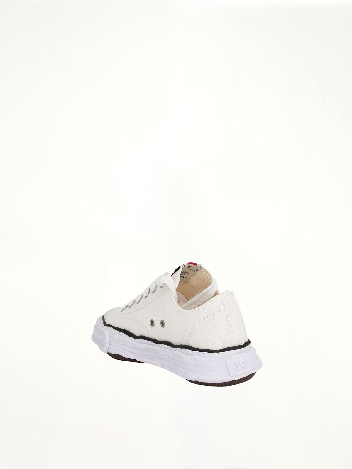 Peterson 23 OG Sneaker in White Back View | MAISON MIHARA YASUHIRO