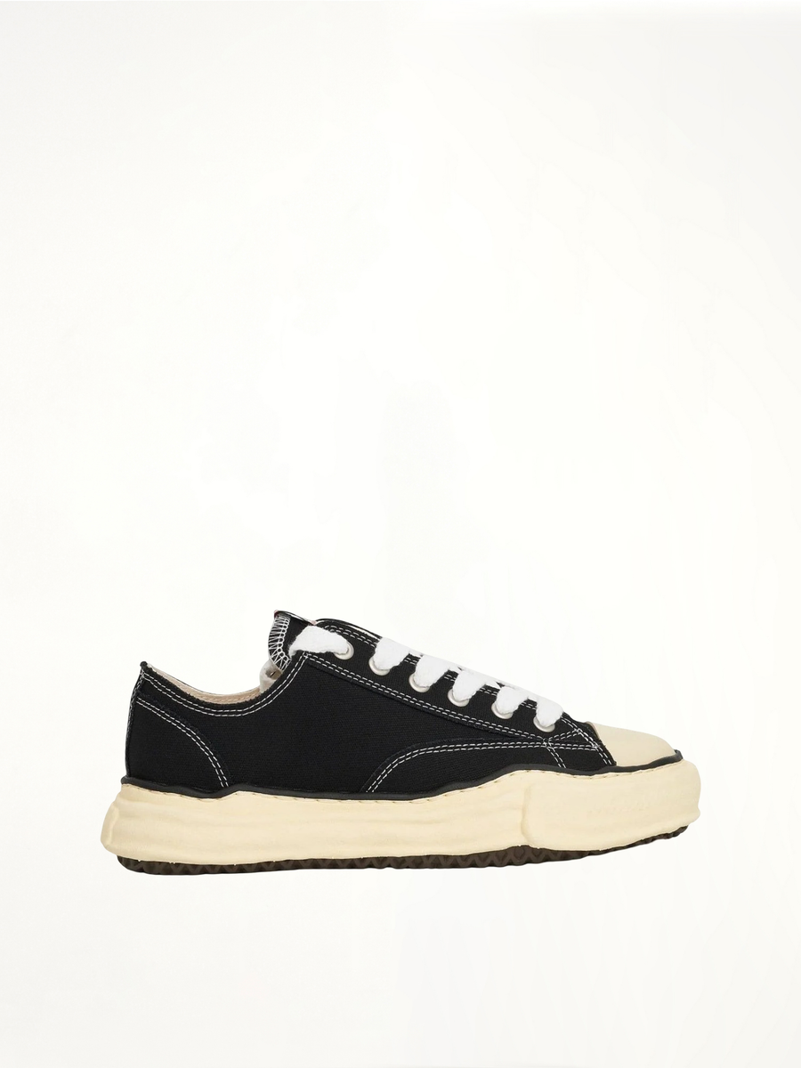 Peterson OG Vintage Sneaker in Black/White Side View | MAISON MIHARA YASUHIRO