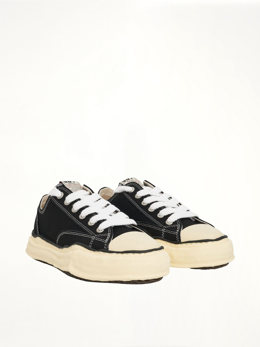Peterson OG Vintage Sneaker in Black/White Front View | MAISON MIHARA YASUHIRO