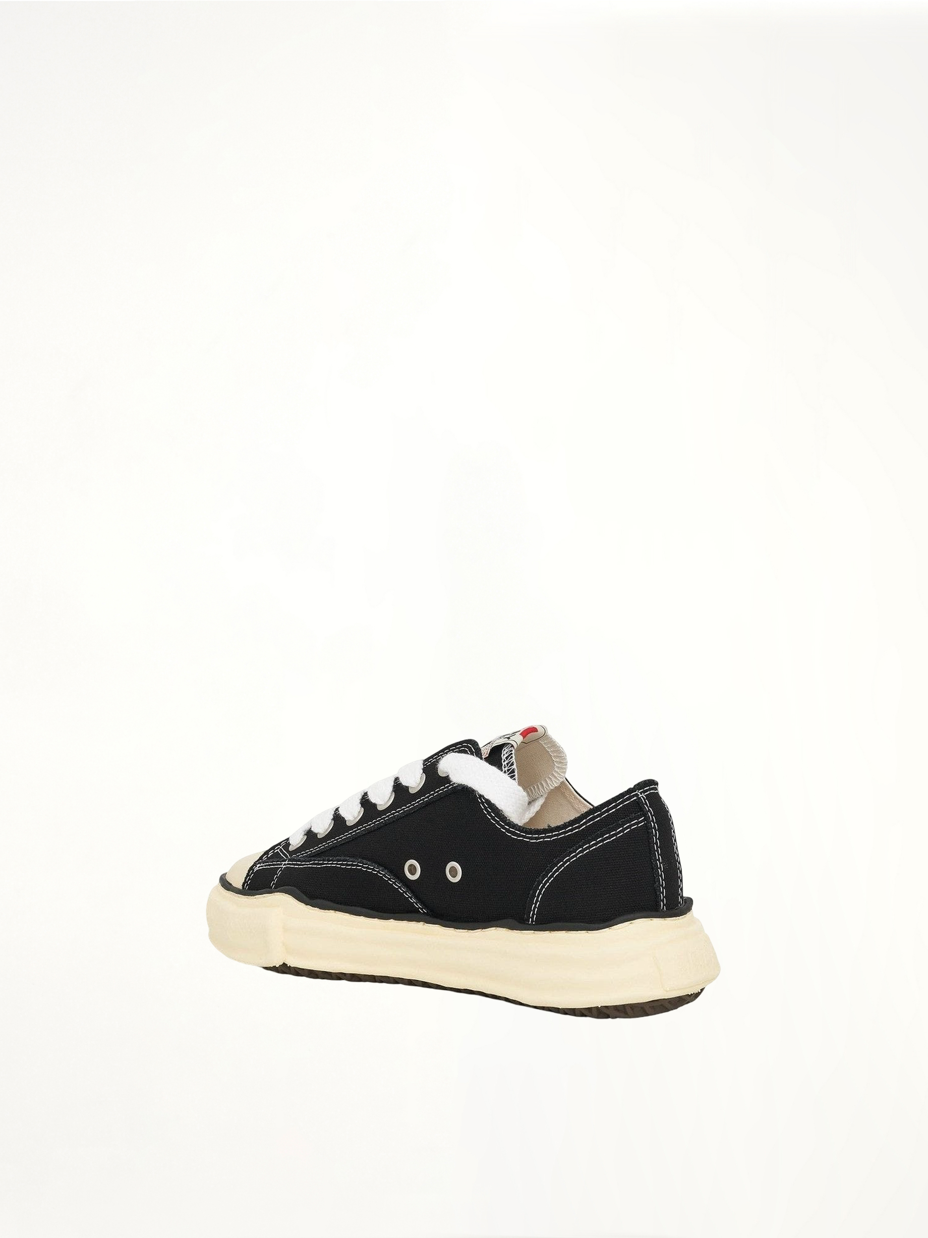 Peterson OG Vintage Sneaker in Black/White Back View | MAISON MIHARA YASUHIRO