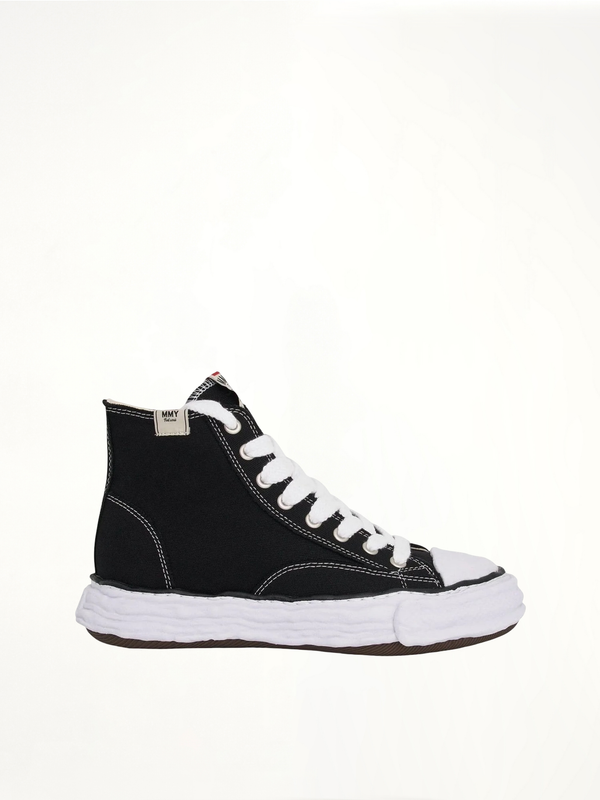 Peterson 23 OG High Sneaker in Black/White Side View | MAISON MIHARA YASUHIRO
