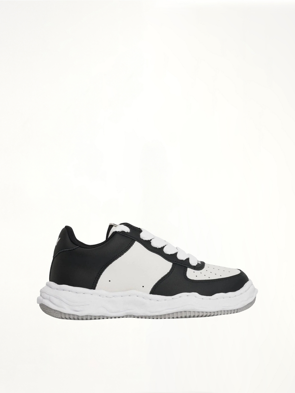Wayne OG Sole Sneaker in Black/White Side View | MAISON MIHARA YASUHIRO