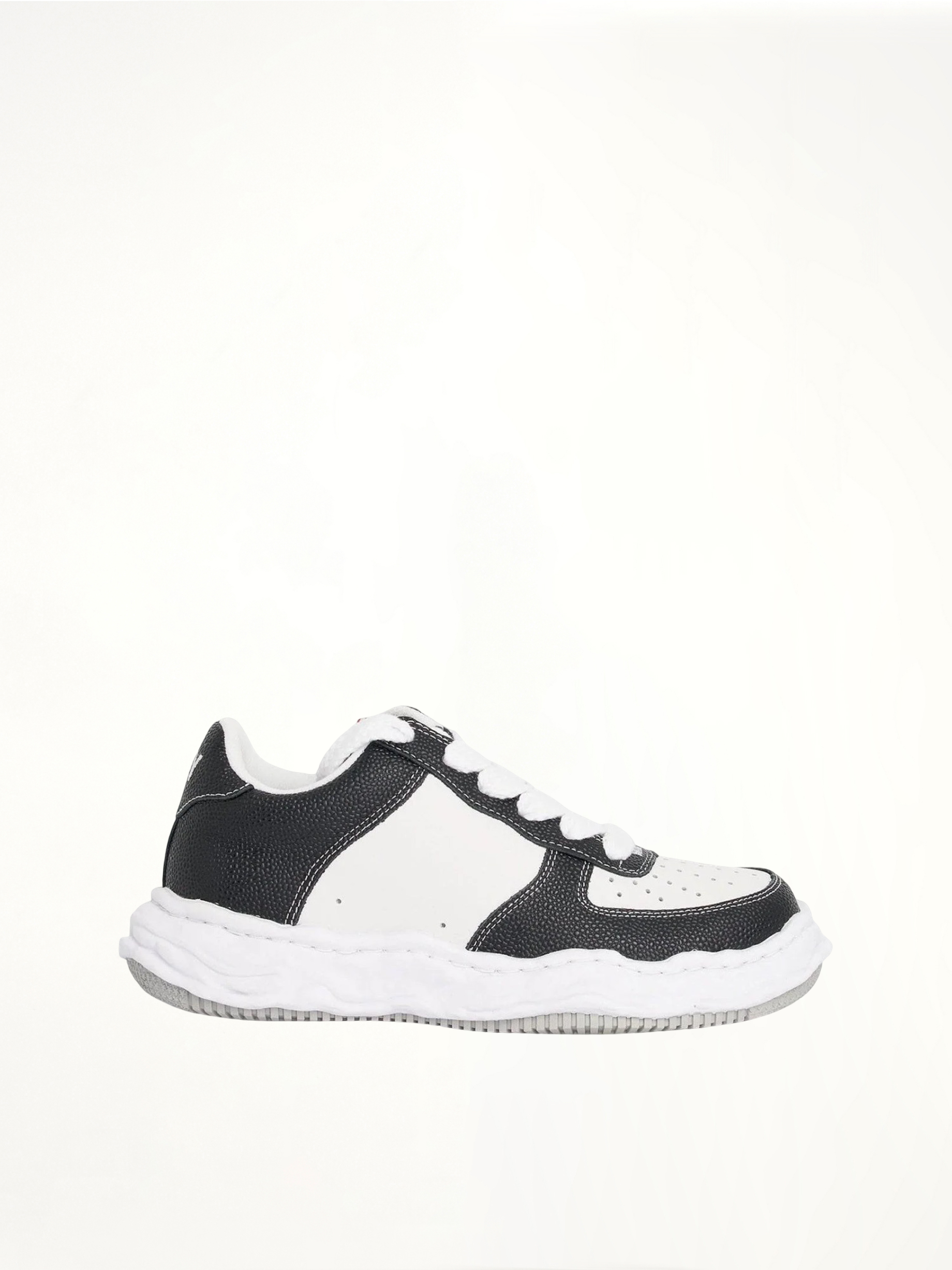 Wayne OG Basket Sneaker in Black/White Side View | MAISON MIHARA YASUHIRO