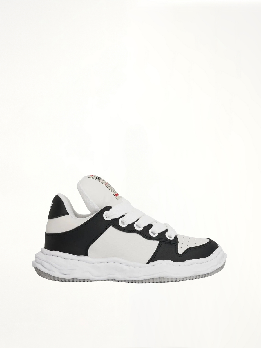 Wayne OG Puffer Sneaker in Black/White Side View | MAISON MIHARA YASUHIRO