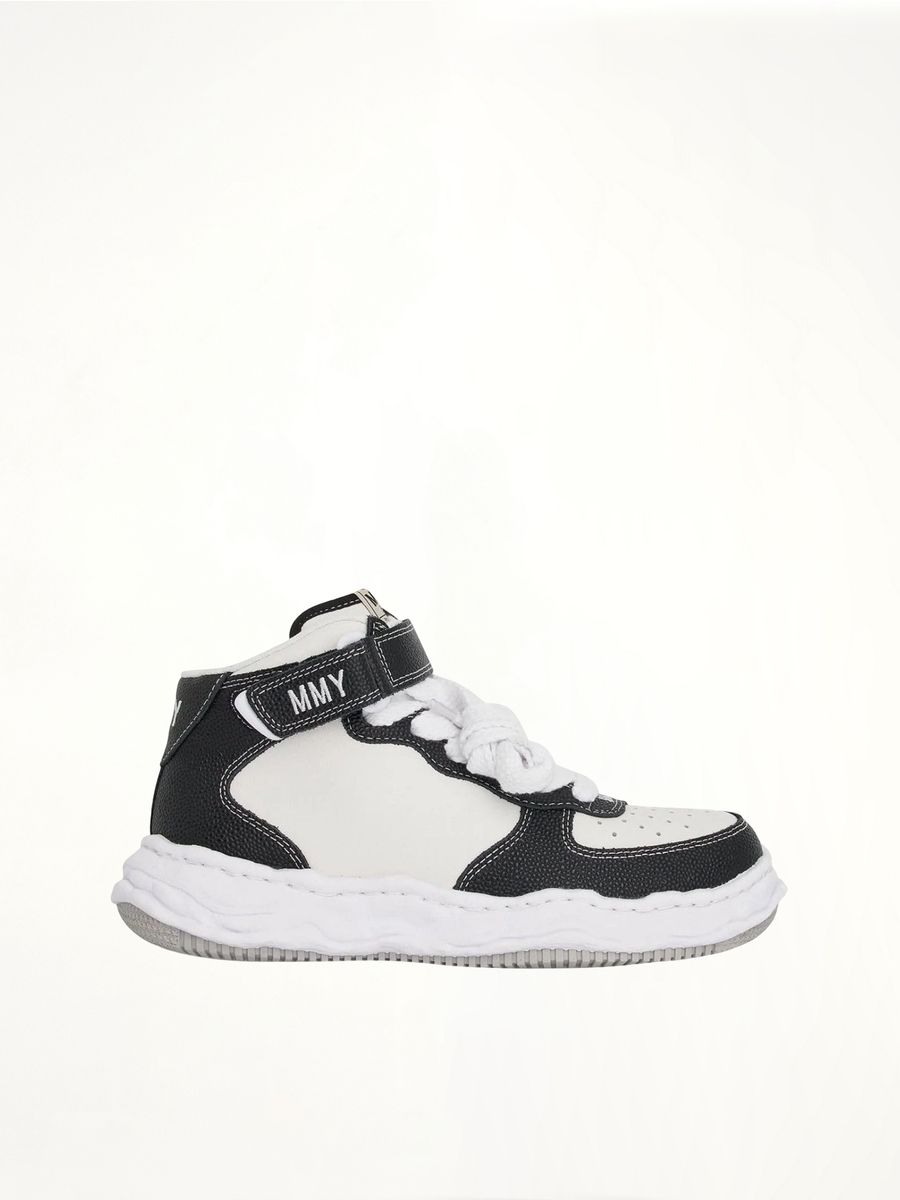 Wayne OG High Sneaker in Black/White Side View | MAISON MIHARA YASUHIRO