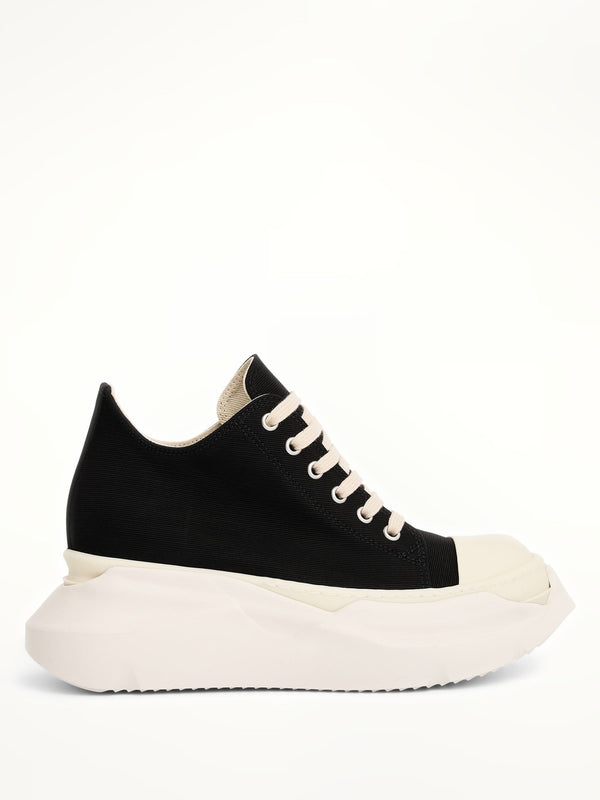 Abstract Sneaker in Black/Milk Side View | RICK OWENS DRKSHDW