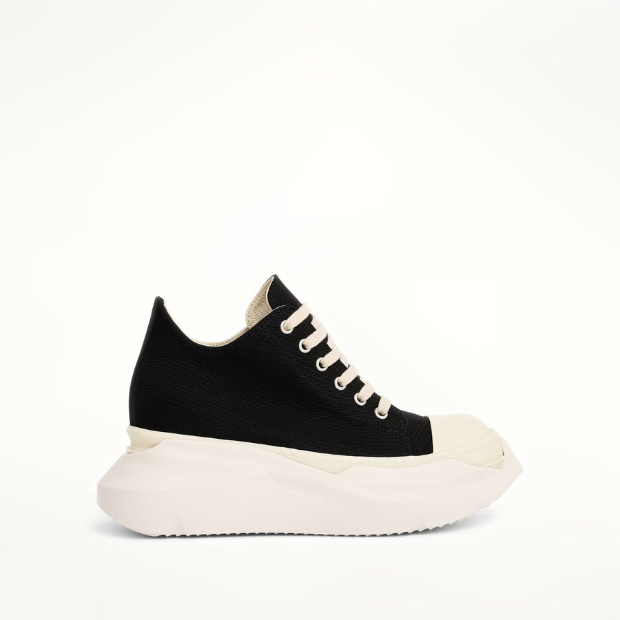 Abstract Sneaker in Black/Milk Side View | RICK OWENS DRKSHDW