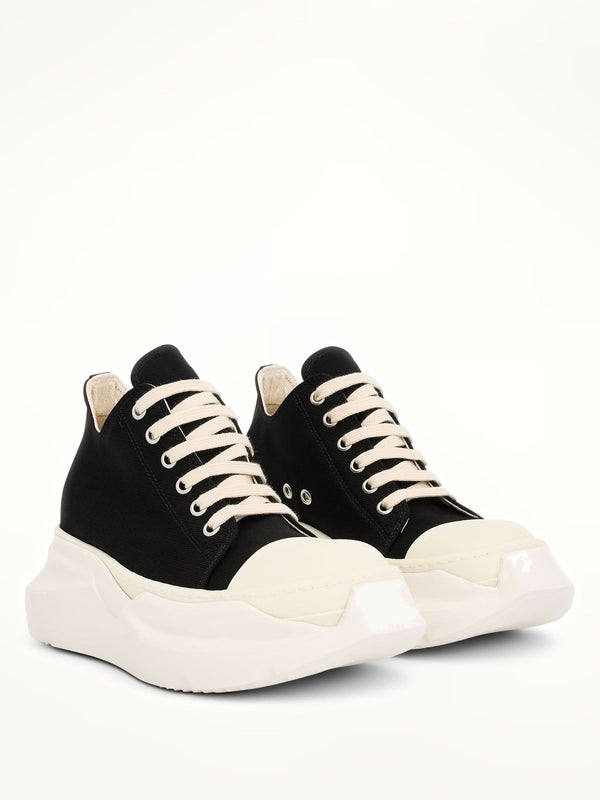 Abstract Sneaker in Black/Milk Front View | RICK OWENS DRKSHDW