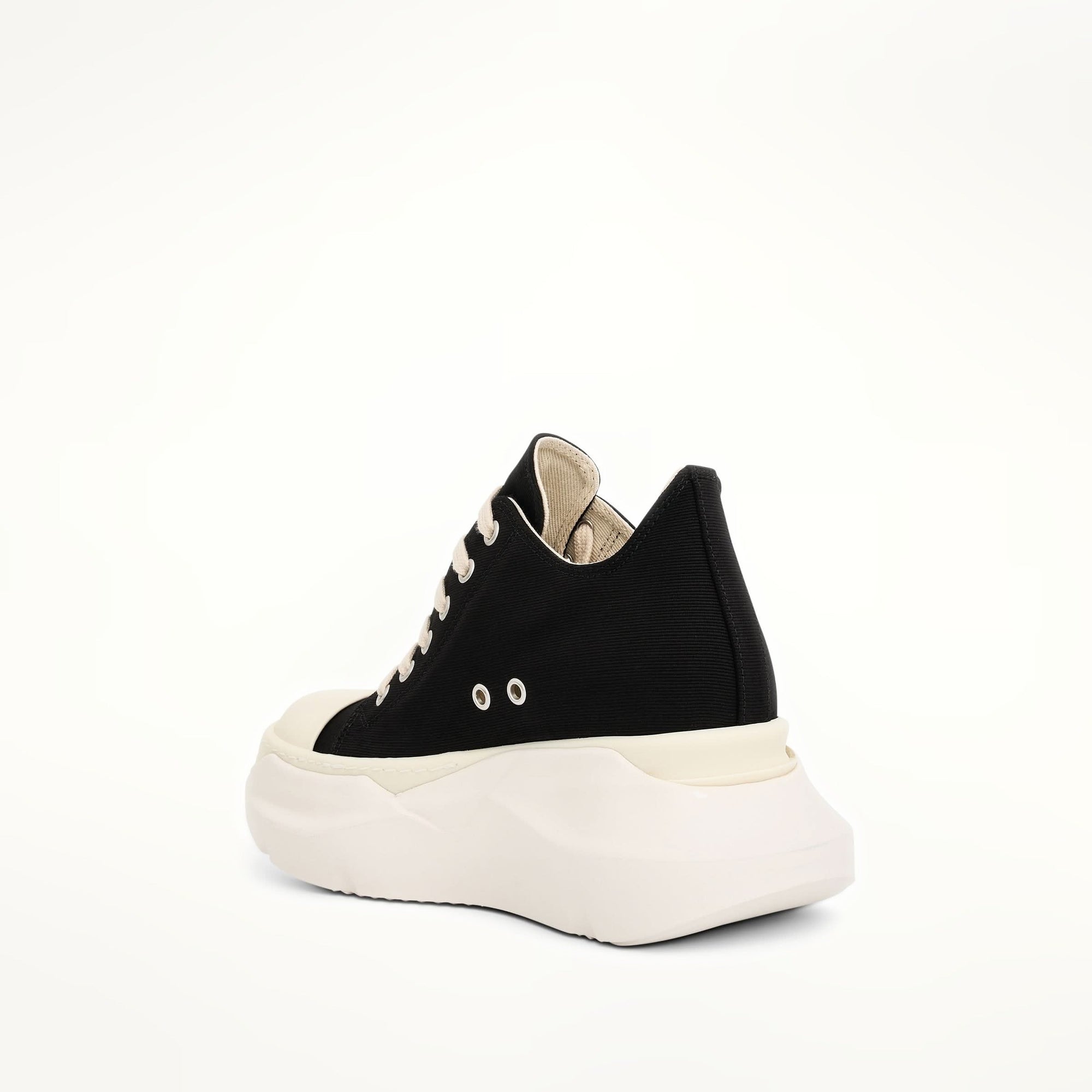 Abstract Sneaker in Black/Milk Back View | RICK OWENS DRKSHDW