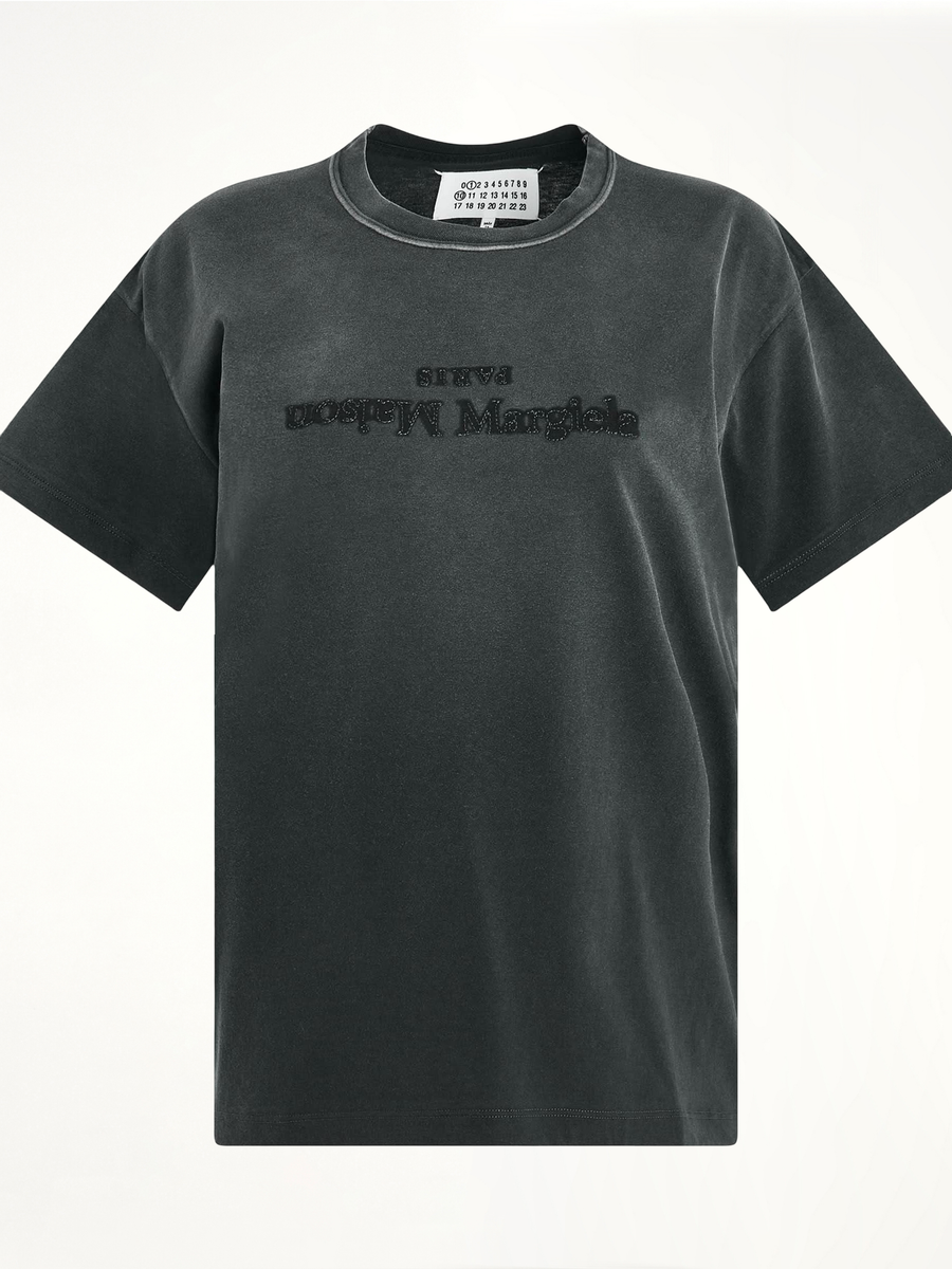 Reverse Logo T-Shirt in Black