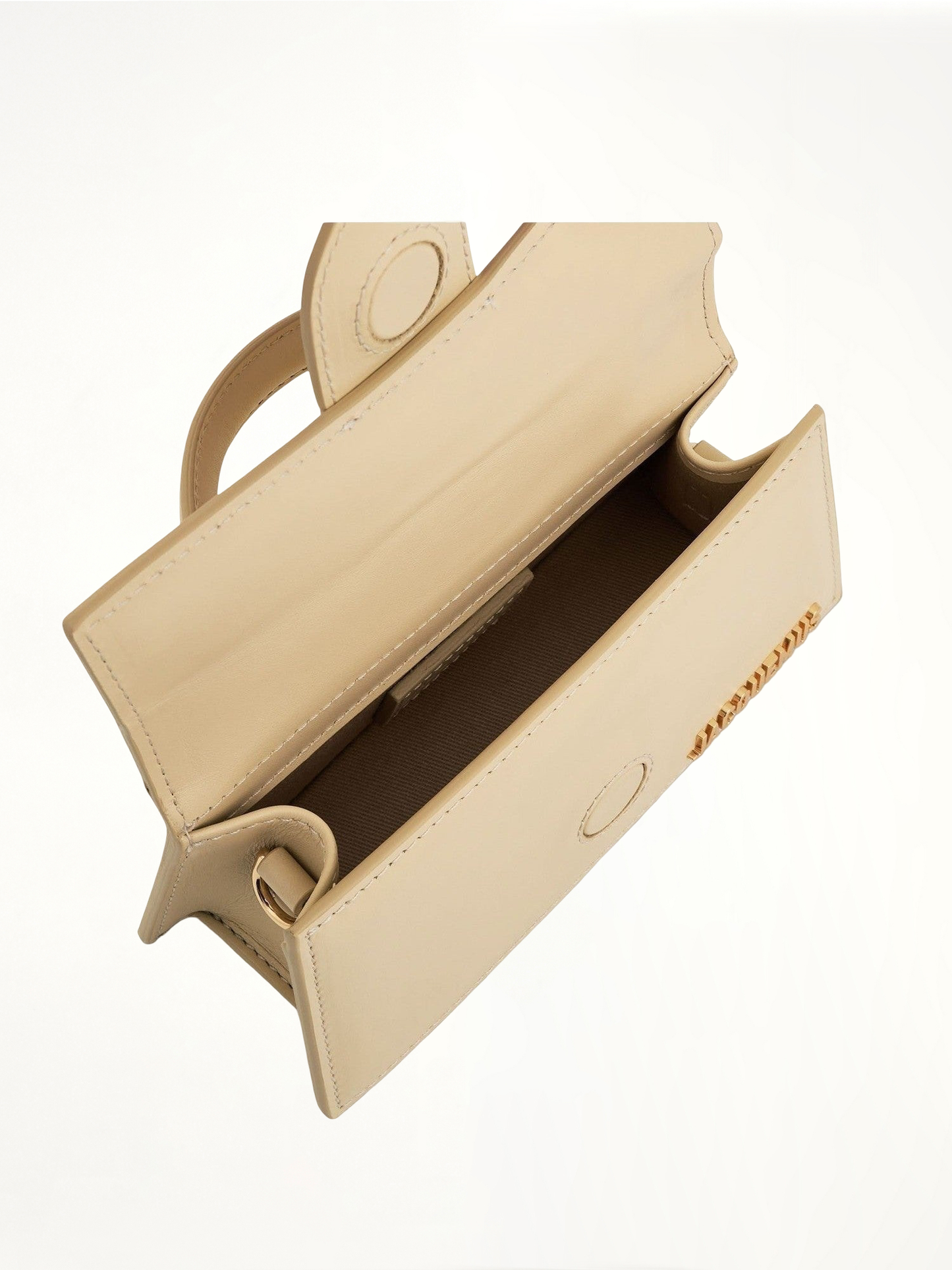 Le Bambino Leather Bag in Ivory