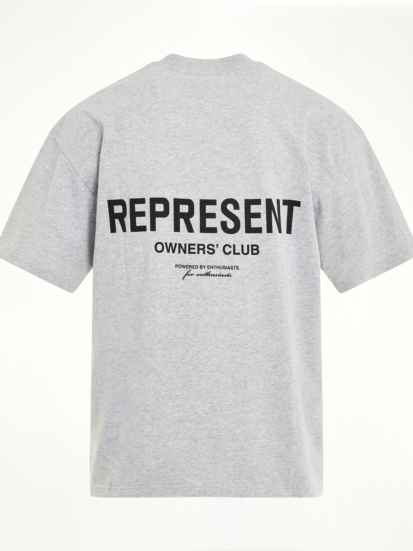 New Represent Owners Club T-Shirt in Ash Grey/Black