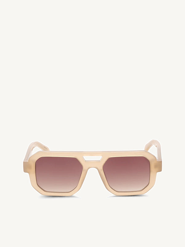 Thirty Four Taupe Sunglasses with Grad Brown Lens