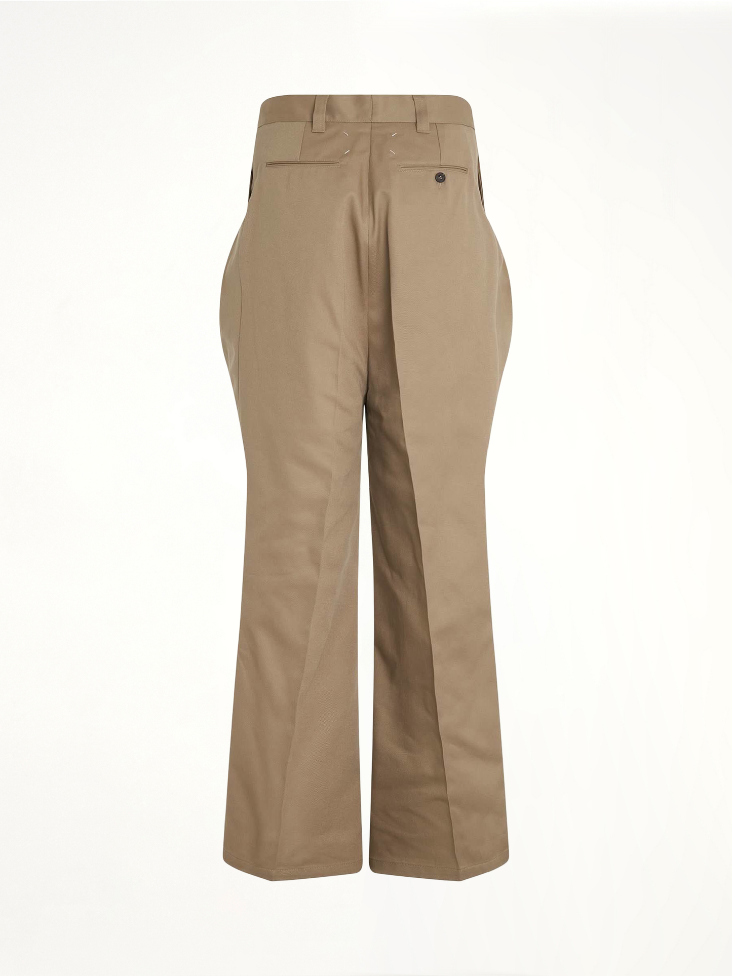Pleat Details Pants in Beige