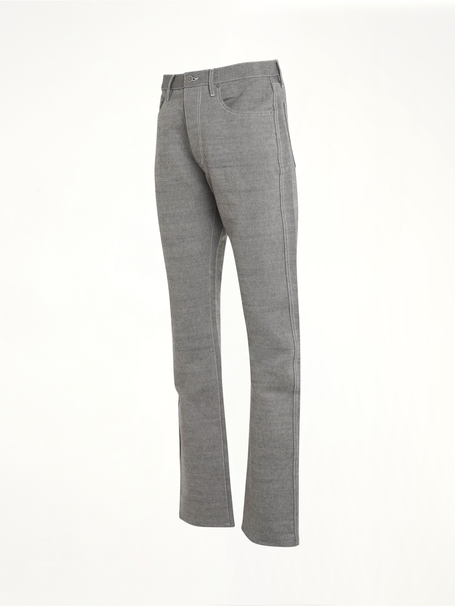 Regular and Straight Pants in Caviar