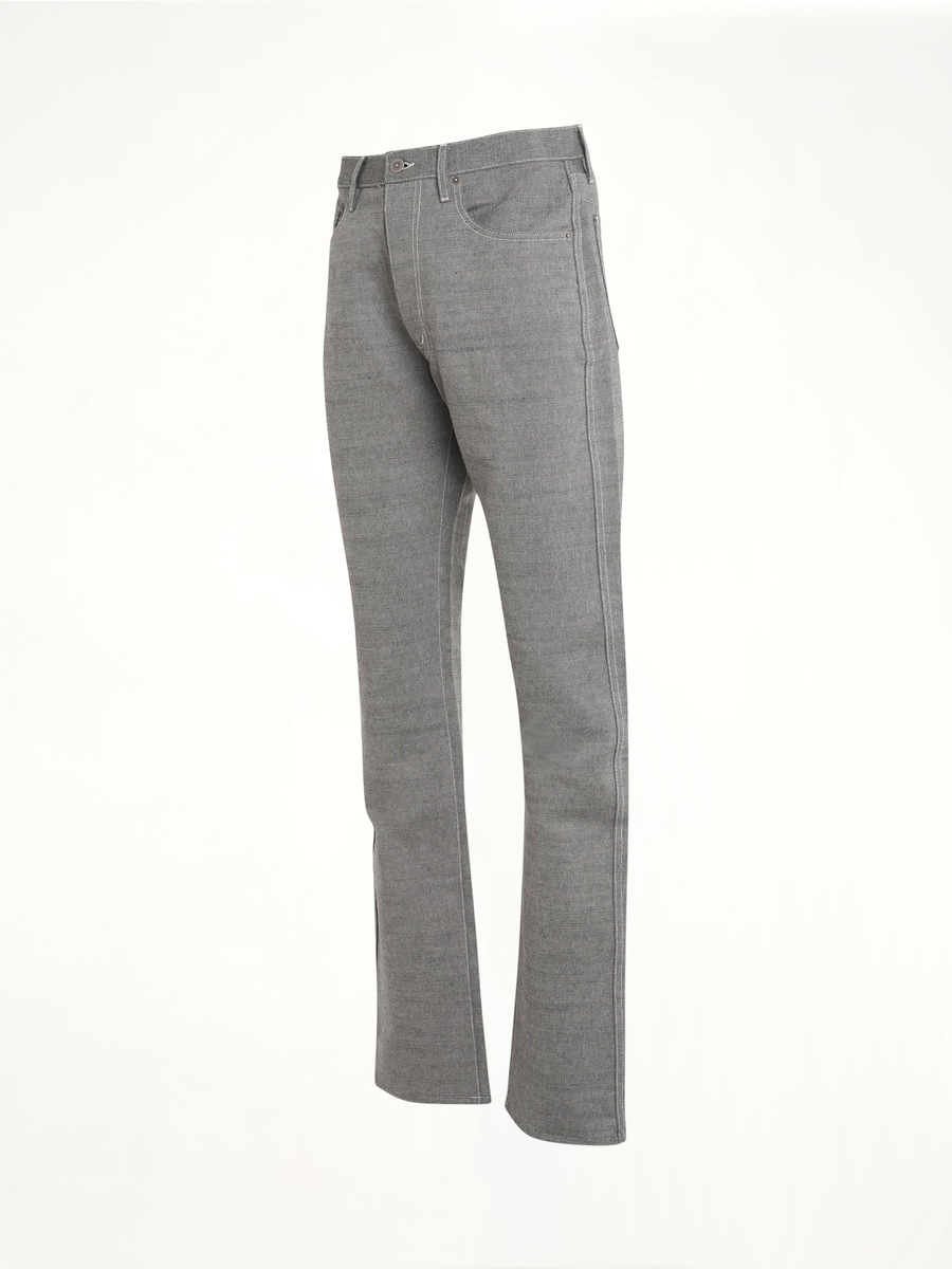 Regular and Straight Pants in Caviar