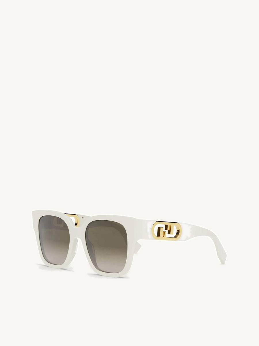Fendi FE40063I 5425F Acetate Sunglasses in Ivory