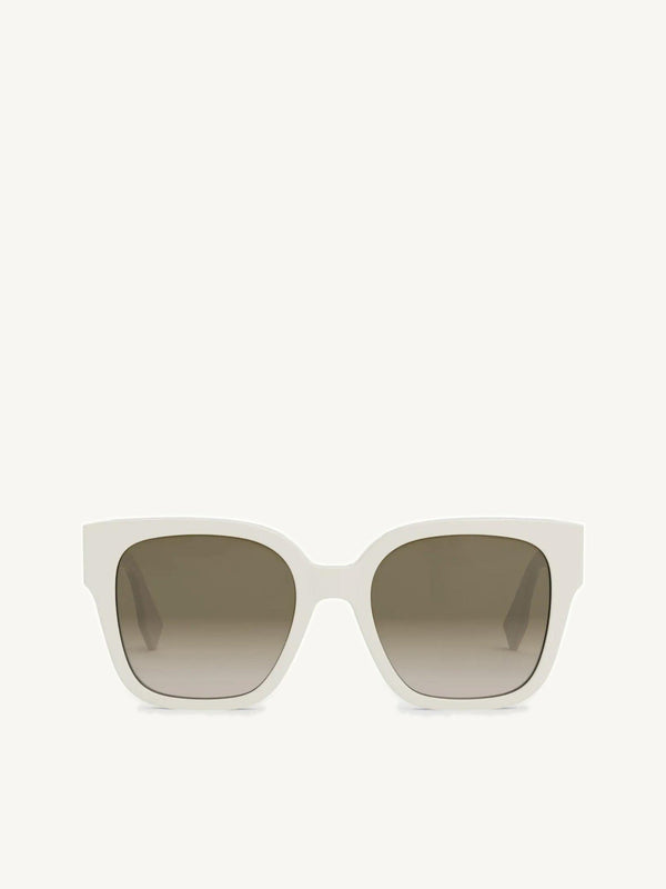 Fendi FE40063I 5425F Acetate Sunglasses in Ivory