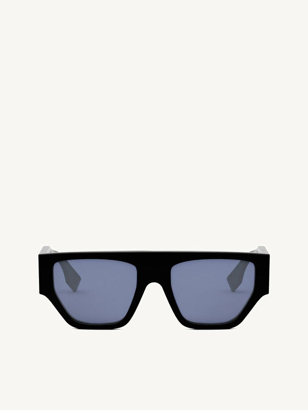 Fendi FE40108U 5401V Injected Sunglasses in Black/Blue