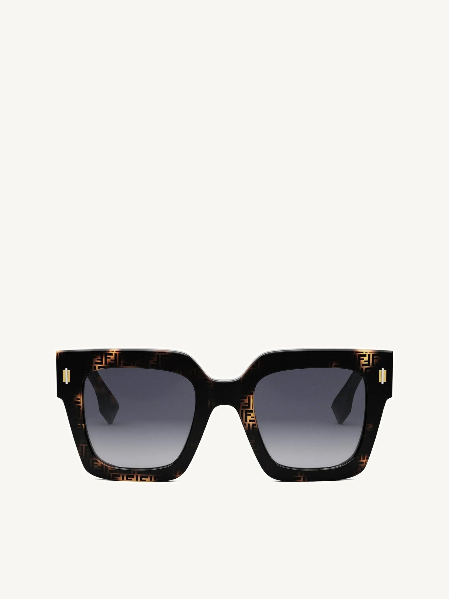 Fendi FE40101F 5255B Acetate Sunglasses in Havana