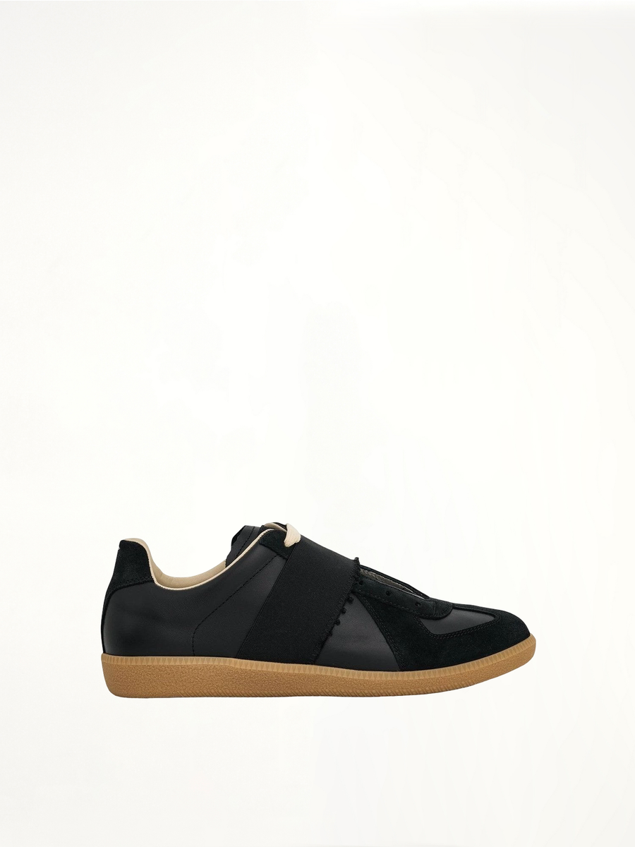 Replica Elastic Band Sneaker in Black Side View | MAISON MARGIELA
