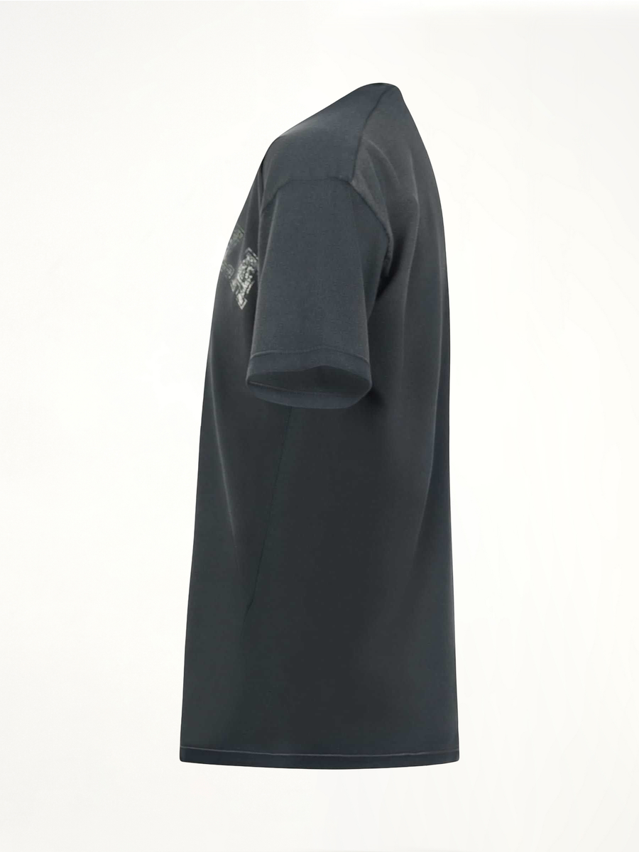 Faded Logo Relaxed Fit T-Shirt in Black