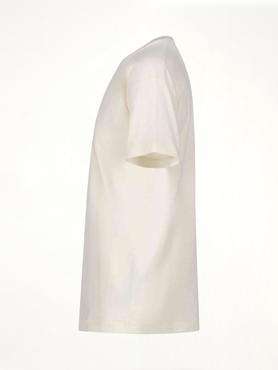 Reverse Logo T-Shirt in Ivory