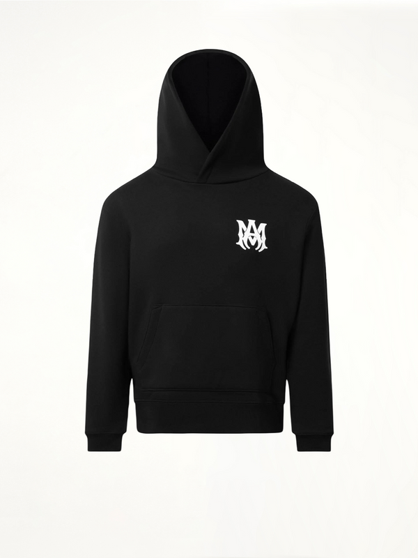 MA Core Logo Hoodie in Black/White