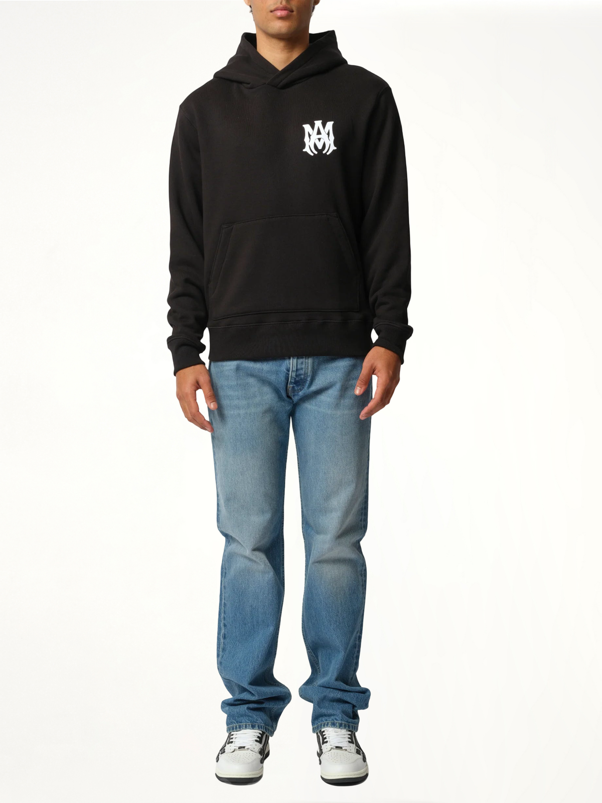 MA Core Logo Hoodie in Black/White