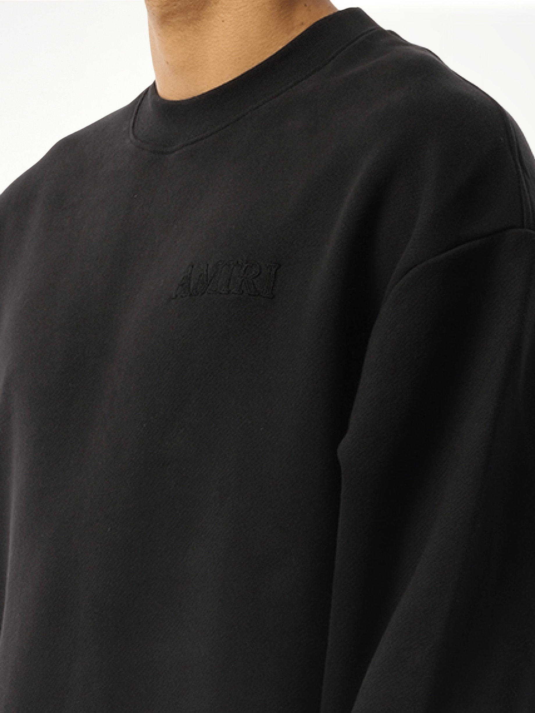 Amiri 黑色超大运动衫