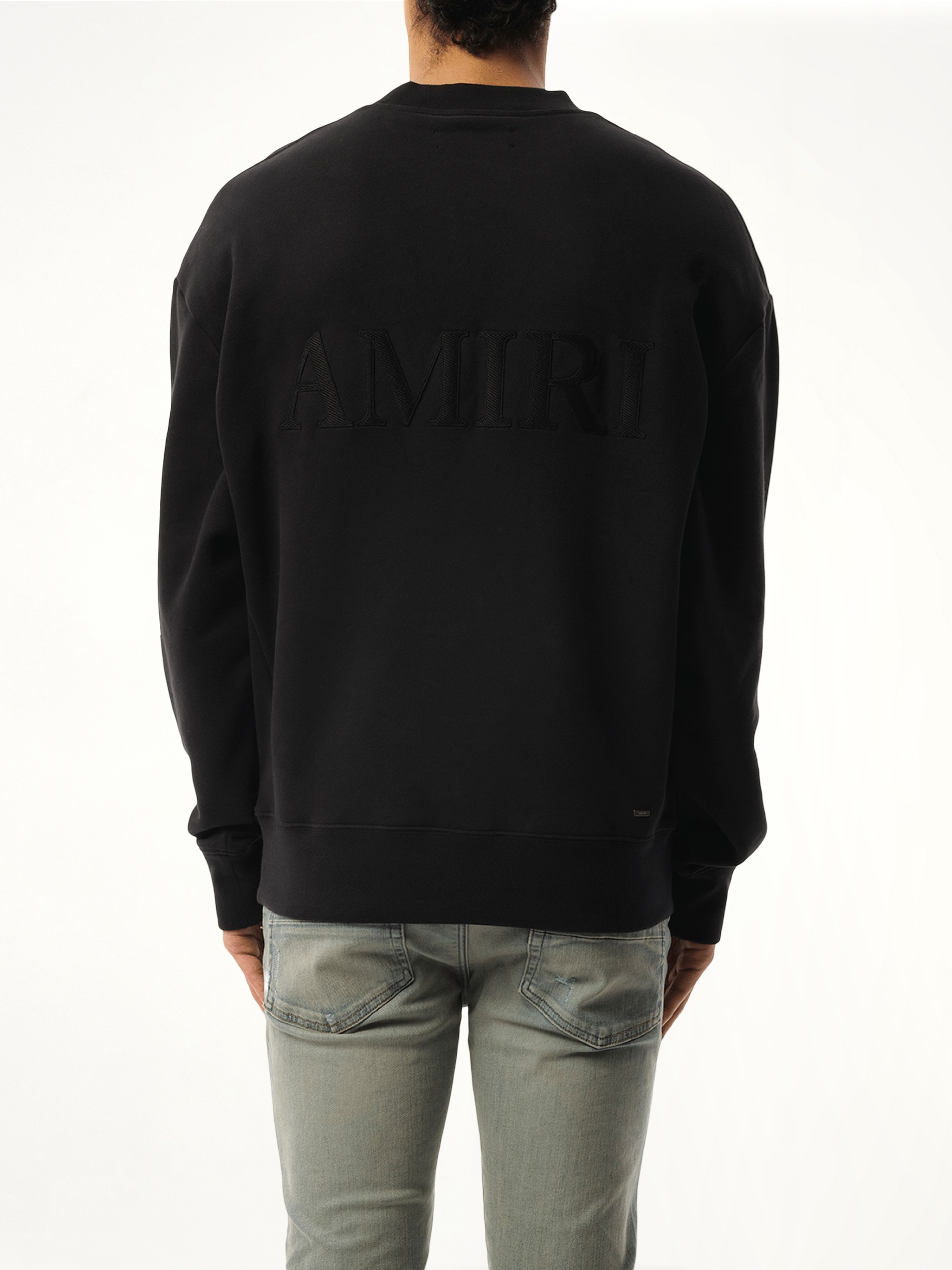 Amiri 黑色超大运动衫