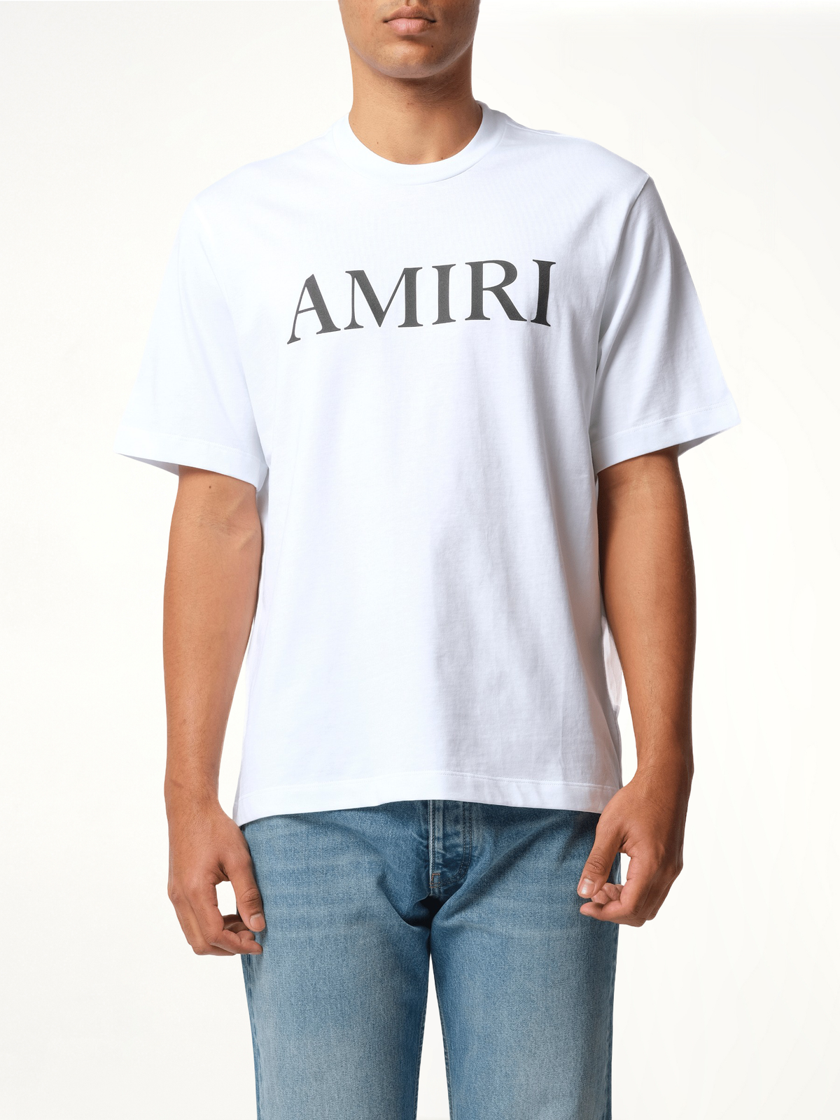 Amiri 白色/黑色核心标志T恤